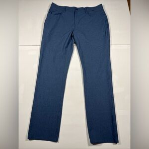 Travis Mathew Pants Open To Close Golf Chino Performance Blue Men’s 36x31